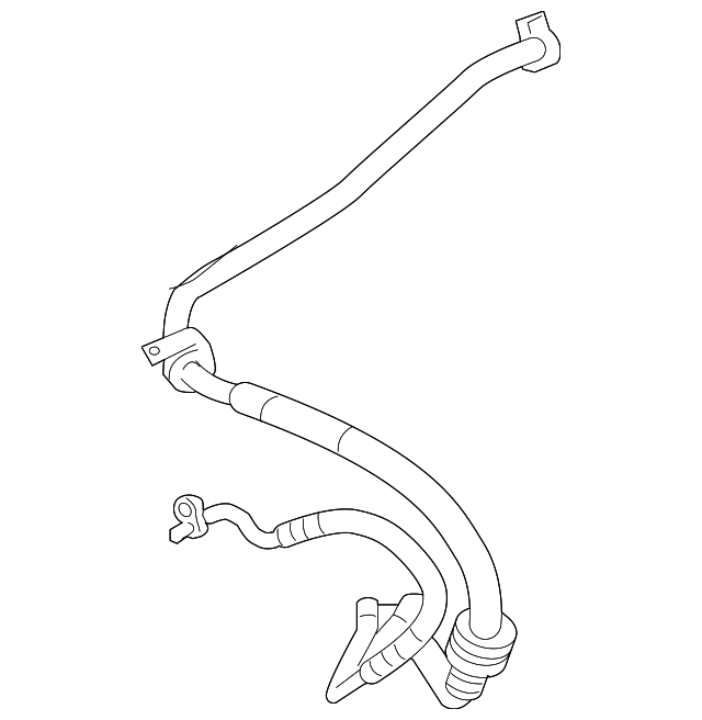 Motorcraft™ A/C Refrigerant Suction Hose - Ford (YF-3219)
