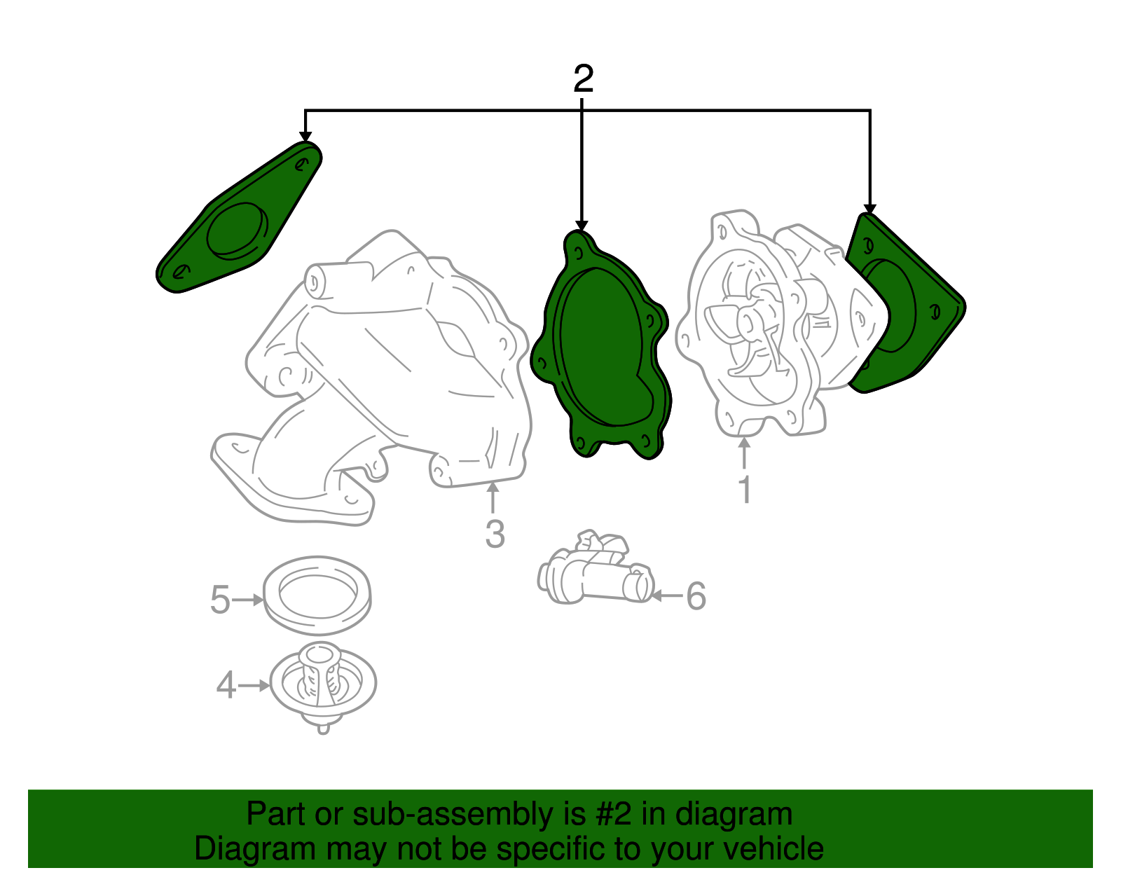 Water Pump Gasket - GM (12360427)