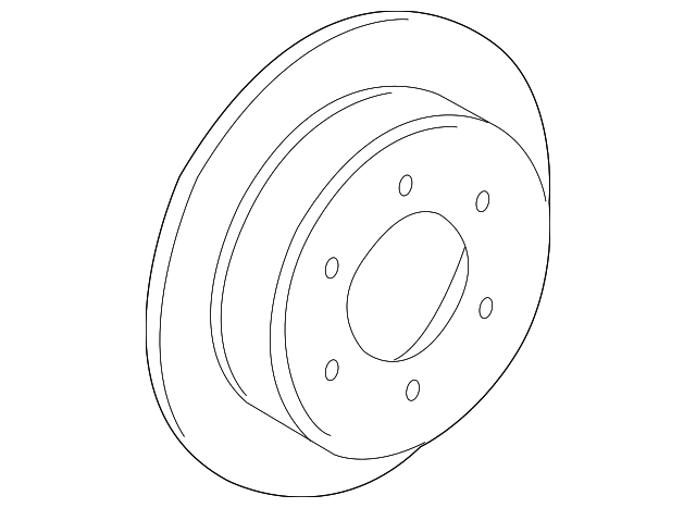 Rear Disc Brake Rotor - GM (15111376)