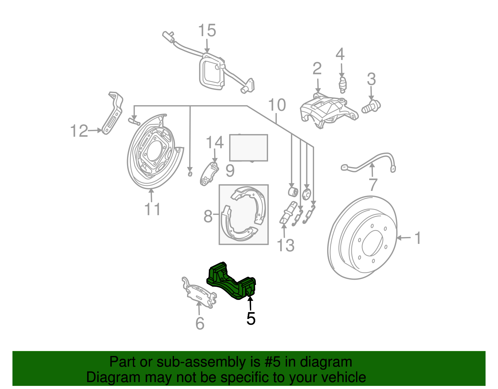 Bracket, Rear Brake Clpr - GM (10386761)