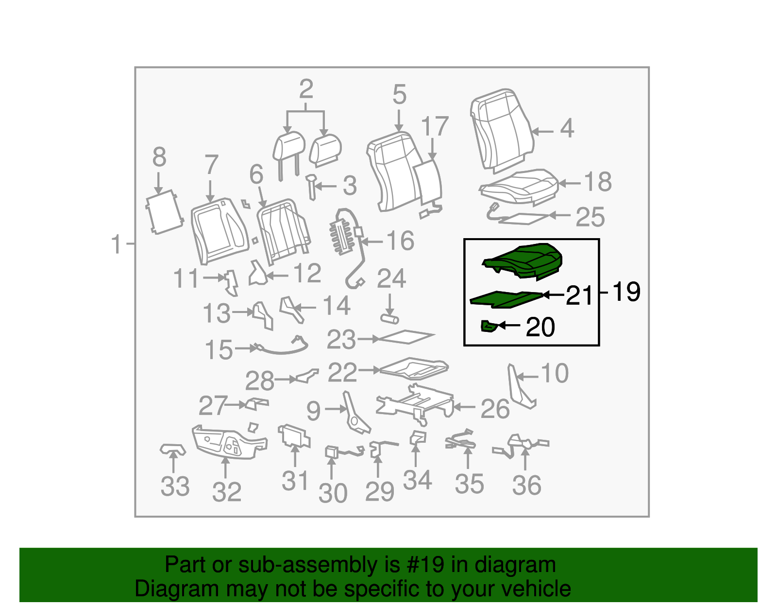 Airbag Front Passenger Presence Module (20773525)