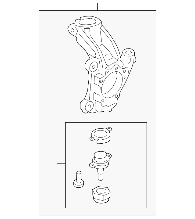 KK3Z-3K186-C - Knuckle 2020-2024 Ford | Ford Parts Direct