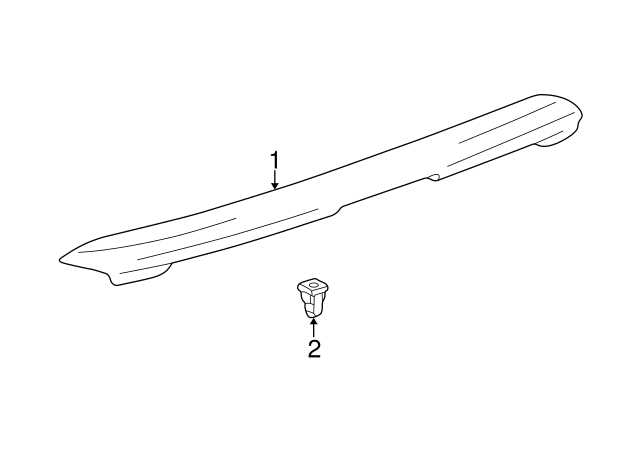 76871-53020-F1 - Spoiler 2002-2003 Lexus IS300 | Longo Lexus Parts