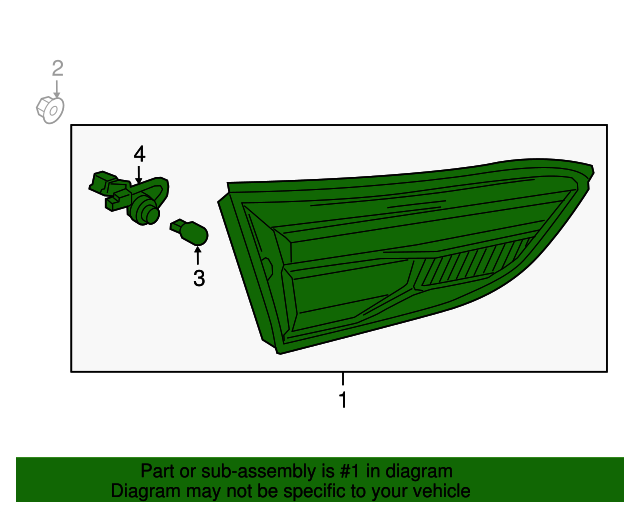 20182021 GMC Terrain Passenger Side Turn Signal Light 84949340 GM