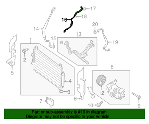 2015-2020 Infiniti QX60 Pressure Hose 92440-9NB0A | Infiniti OEM Parts ...