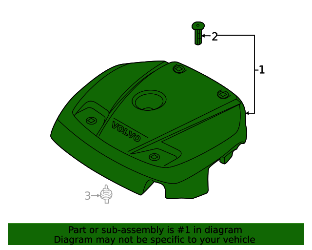31657647 Engine Cover 20182020 Volvo XC60 Volvo OEM Parts Direct