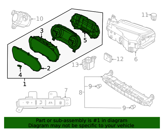 20202021 Hyundai Palisade Instrument Cluster 94001S8640 OEM Parts