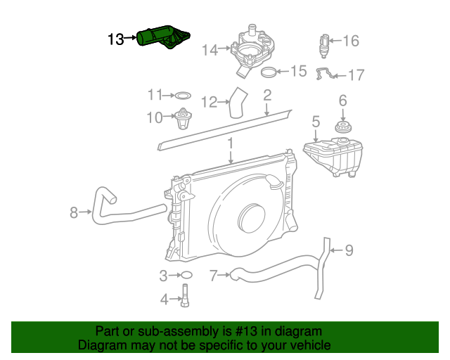 20052010 Ford Mustang Thermostat Housing 5R3Z8592BA QuirkParts