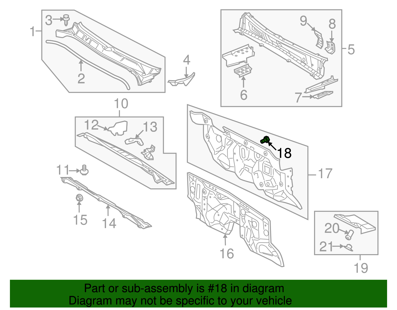 Insulating Cover Clip - Scion (90467-11122)