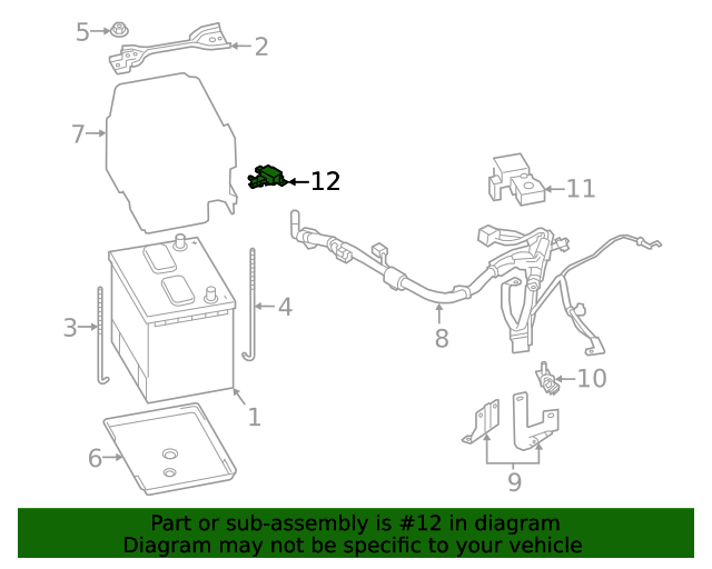 20172023 Subaru Battery Cable Terminal End 29182AA05C Subaru Parts For You