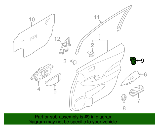 20112022 Nissan Door Jamb Switch 253603UB0A Nissan Parts Store
