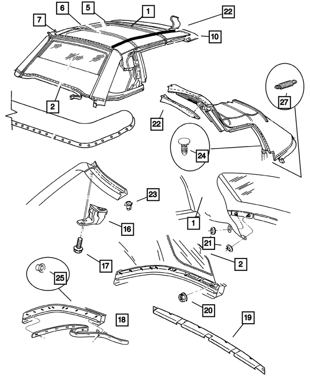 2001-2010 Mopar Hex Head Screw And Washer 6101636 | My Mopar Parts