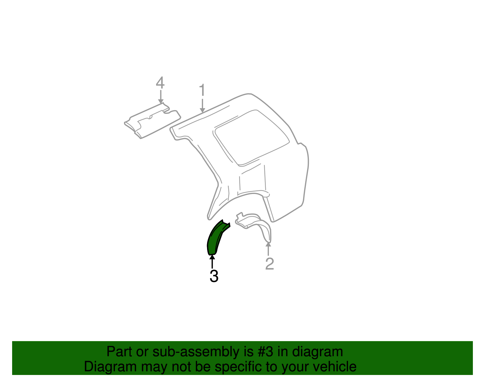 Outer Wheelhouse Front Extension - GM (88937098)