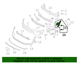 thumbnail interactive-video image 1 of OEM Hyundai Front Bumper Left Side Air Duct - 86541-S8000 - Fits 2020-2022 Palisade - New 1 of 2