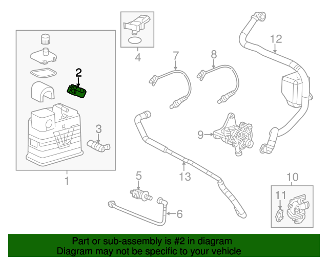 20132020 GM Fuel Pressure Sensor 13516496