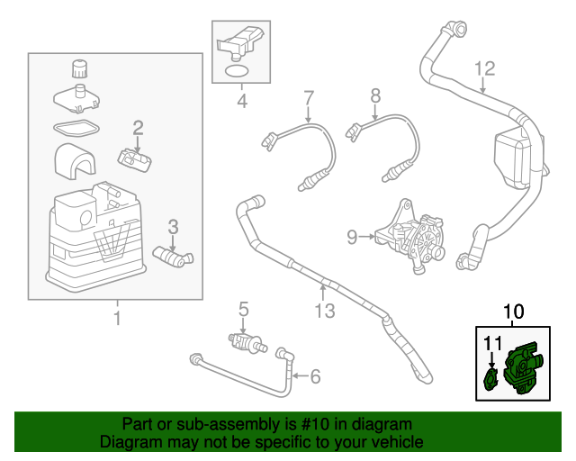 12632977 GM Secondary Air Injection Check Valve Kit with Valve