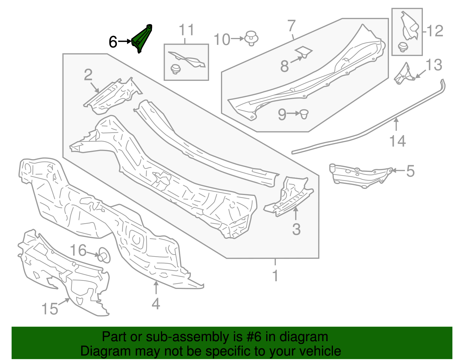 Center Bracket - Scion (SU003-01229)