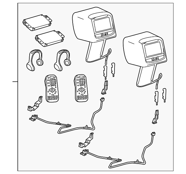 VAT4Z10E947HE DVD By Invision, Dual Head Restraint 20112014 Ford