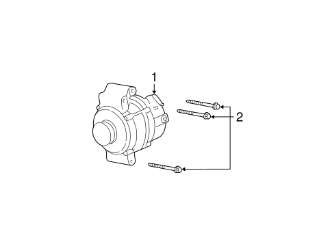 Alternator for 2002 Oldsmobile Alero #0