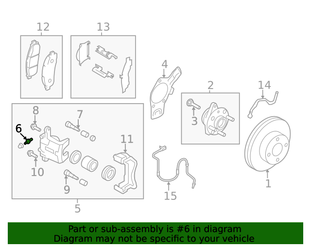 19962023 Nissan Brake Bleeder Screw 41128JA00A Nissan Parts Plus