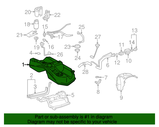 1998 Lexus Fuel Tank 7700130501 Longo Lexus