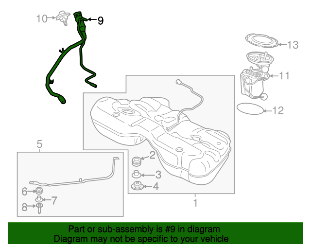 Genuine BMW 16117356516 Fuel Filler Neck FREE Shipping on Most