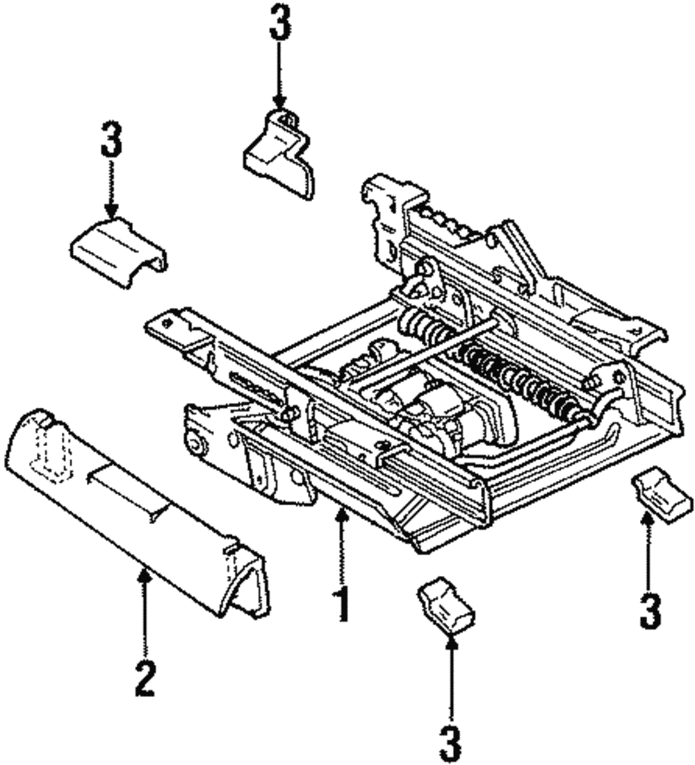 Seat Track - Ford (XW7Z-5461711-AA)