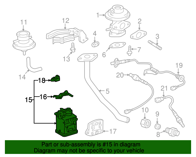 19962000 Toyota RAV4 Vapor Canister 7774042033 Toyota Parts Center