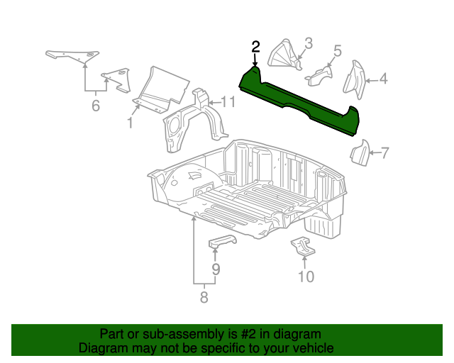 20062013 Chevrolet Corvette Upper Tie Bar 19120475