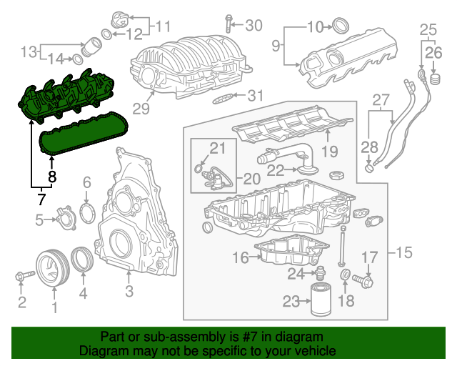 20142020 GM Valve Rocker Arm Cover 12692546 GM