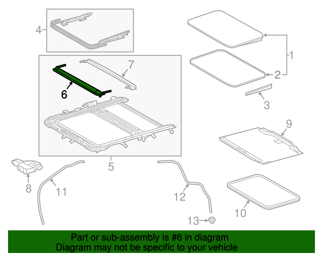 6320942070 Sunroof Deflector 20132018 Toyota RAV4 OEM Genuine