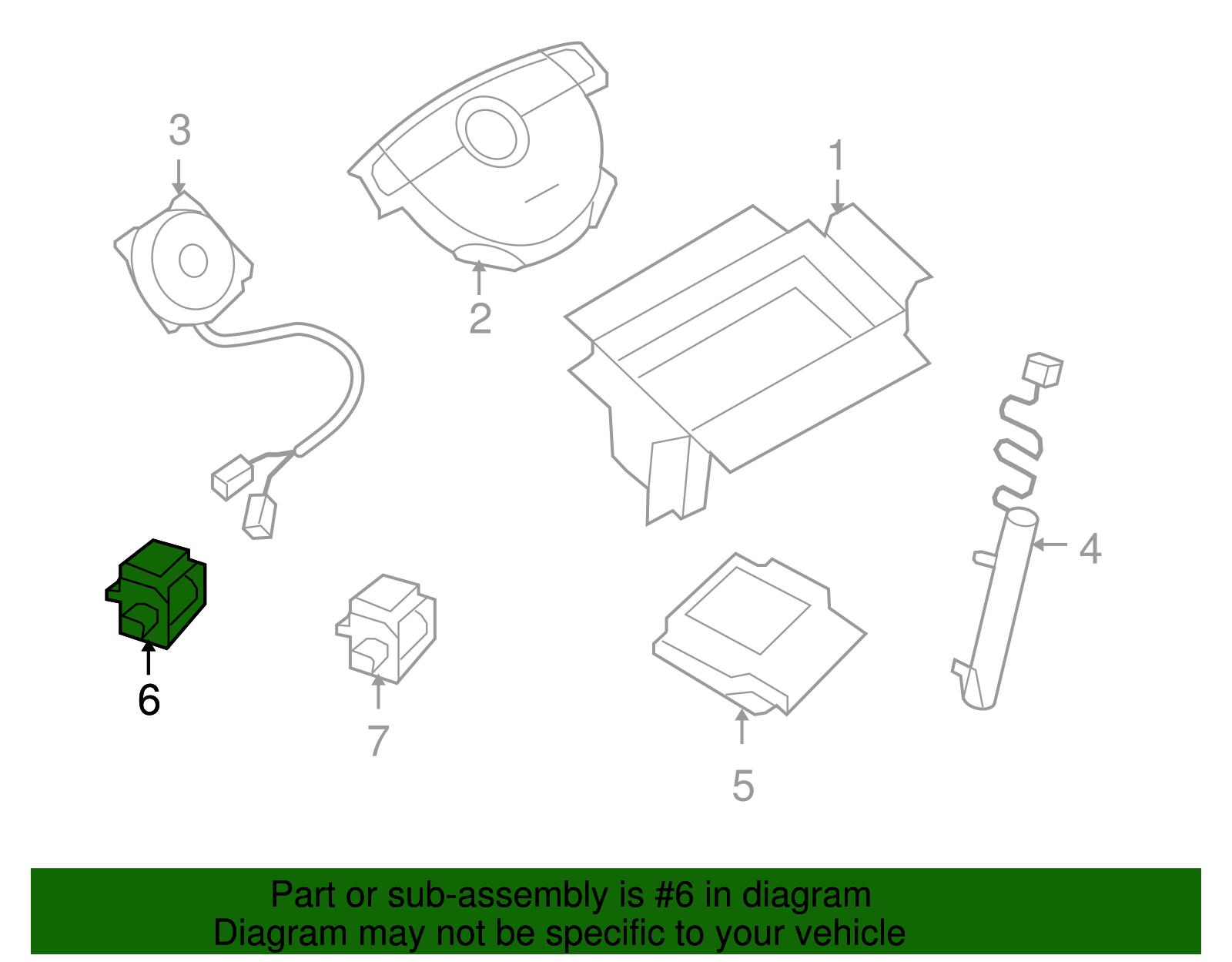 Airbag Front End Sensor - GM (96654867)
