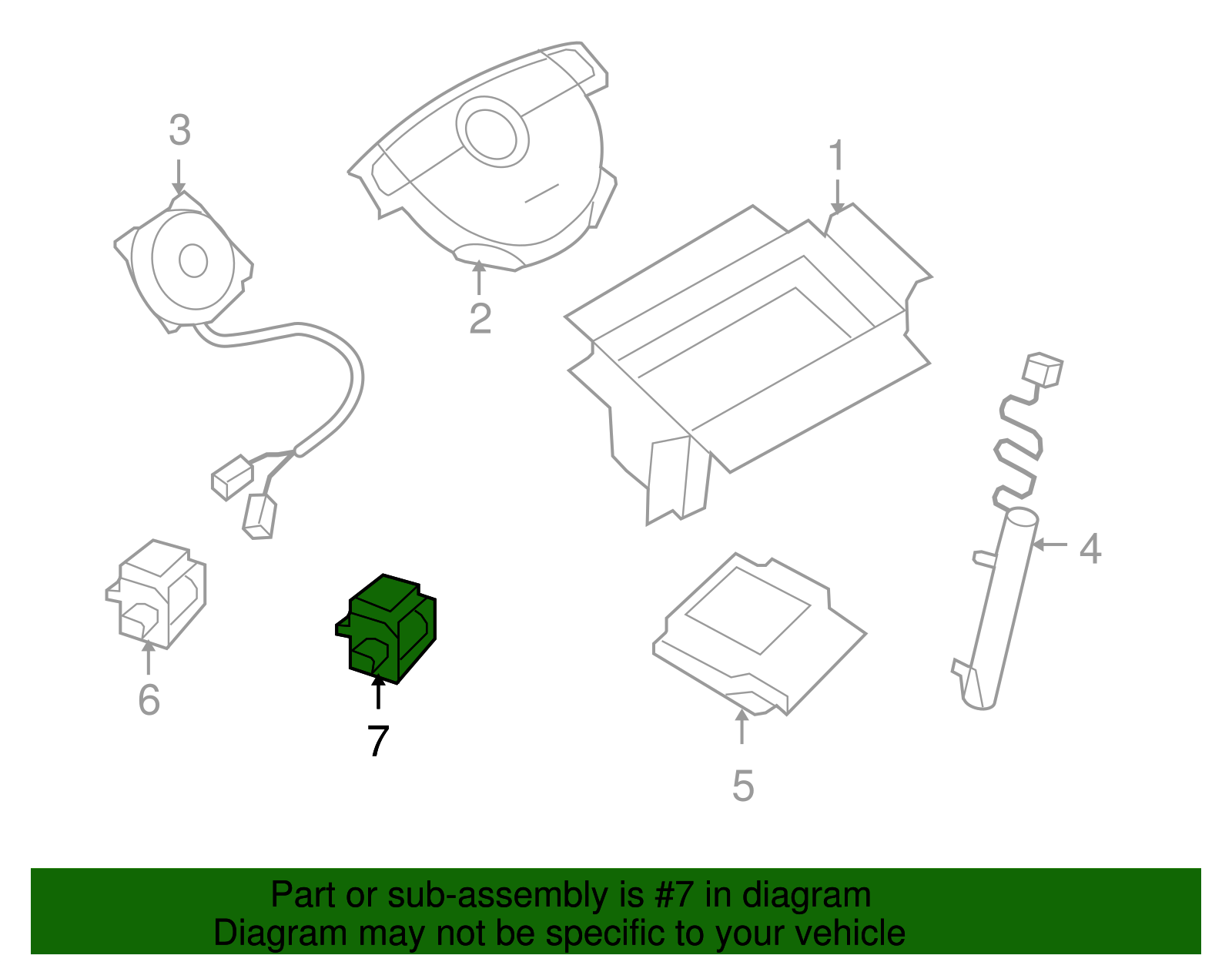 Airbag Side Impact Sensor - GM (96654866)