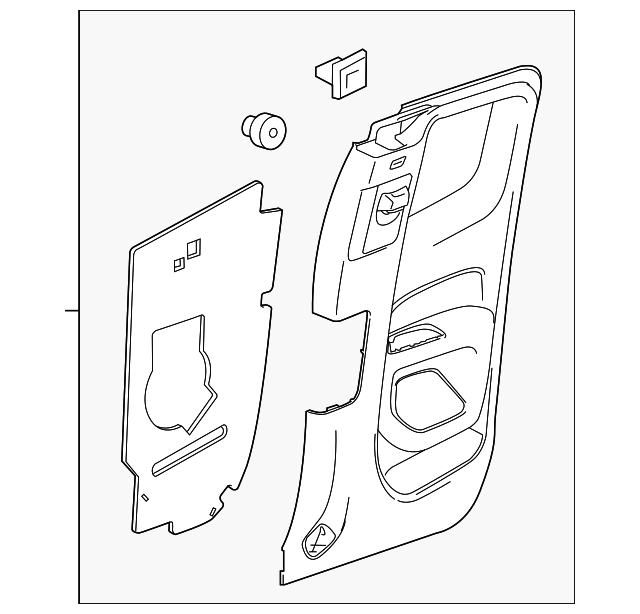 20162021 GM Door Trim Panel 23262382