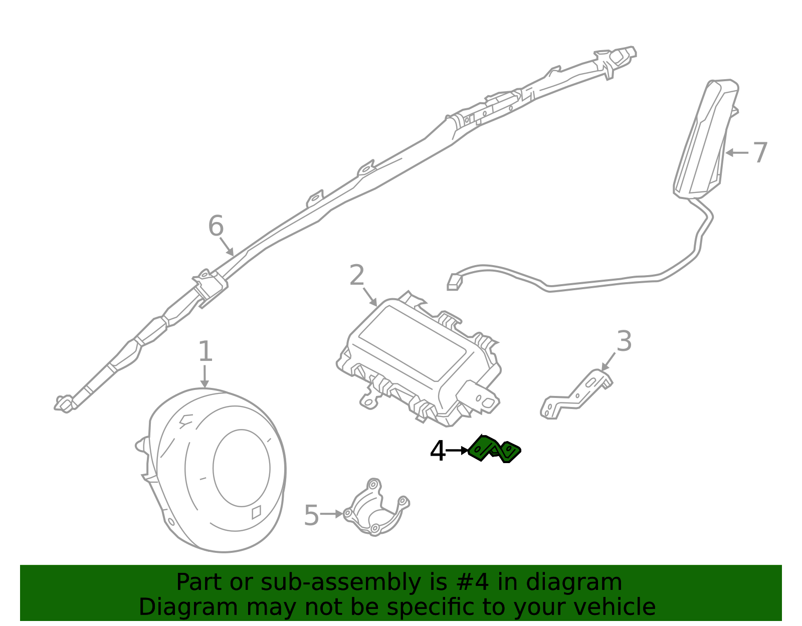 Passenger Air Bag Bracket - Scion (55428-WB001)
