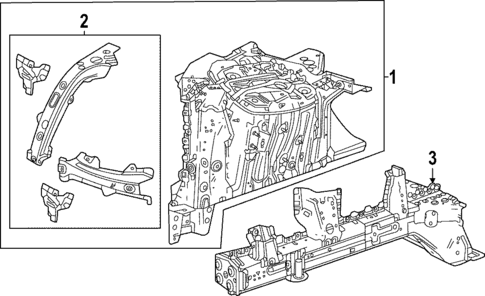 Structural Components & Rails for 2024 Cadillac LYRIQ | GMPartsDirect.com