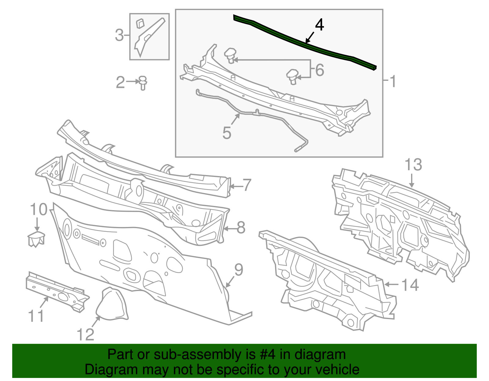 Side Weather-Strip - GM (84467595)