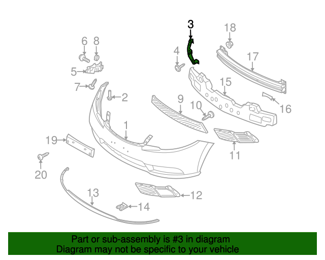 20102013 Kia OEM NEW 201013 Kia Forte Forte Koup Bracket Front Bumper