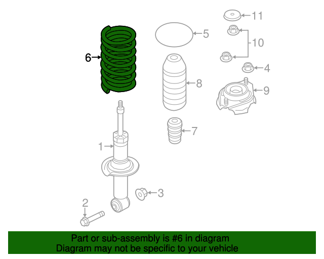 Car & Truck Coil Springs & Parts Genuine OEM Subaru Forester 1416 Rear