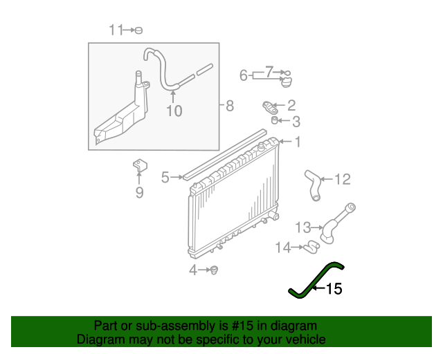 20012004 Nissan Pathfinder OEM NEW 200104 Nissan Pathfinder Auto Transmission Oil Cooler Hose