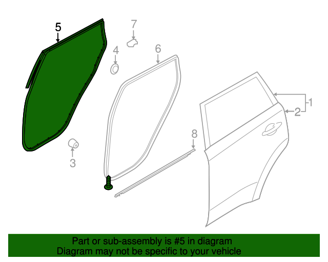 83130G5000 Door WeatherStrip 20172022 Kia Kia.Parts Store
