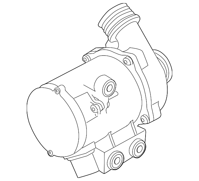 11519894484 20072010 BMW X5 Water Pump Assembly Genuine OEM