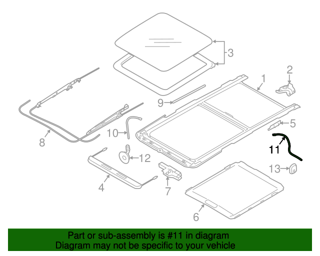 20142018 Subaru Forester Drain Hose 65475SG010 Subaru Parts Store