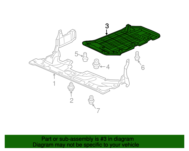 Genuine OEM Acura Cover, Engine (Lower) Part 74114SEPA01 Acura