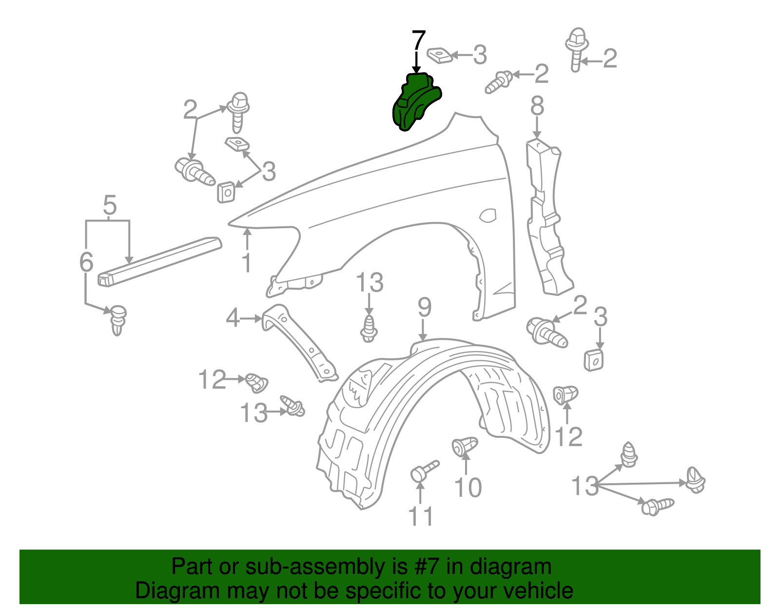 Seal To Cowl - Toyota (53866-AA010)