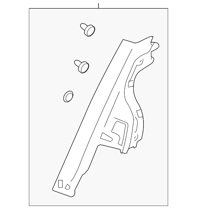 20102014 Subaru Legacy Quarter Trim Panel 94043AJ03AWJ Subaru Parts