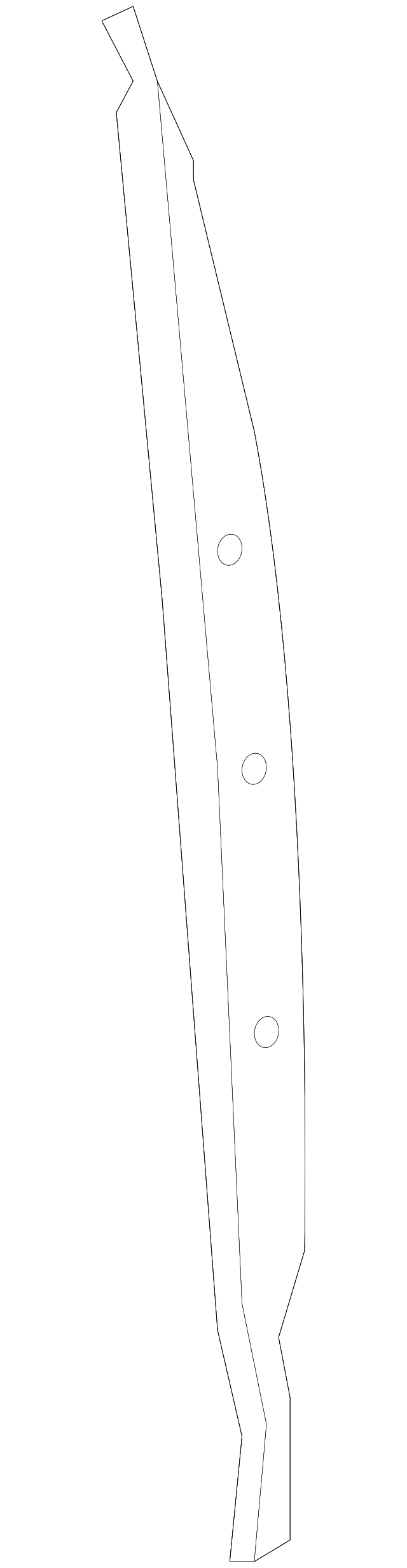 Front Passenger Side Door Front Auxiliary Weatherstrip - GM (84010846)