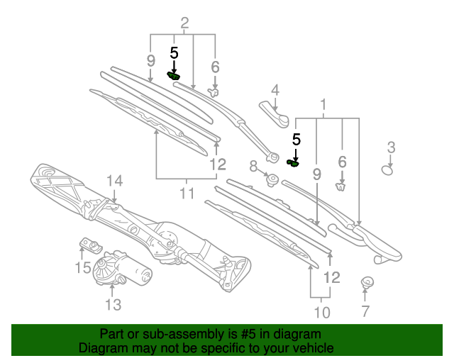 Genuine BMW 61618231740 Wiper Arm Lock Plate FREE Shipping on