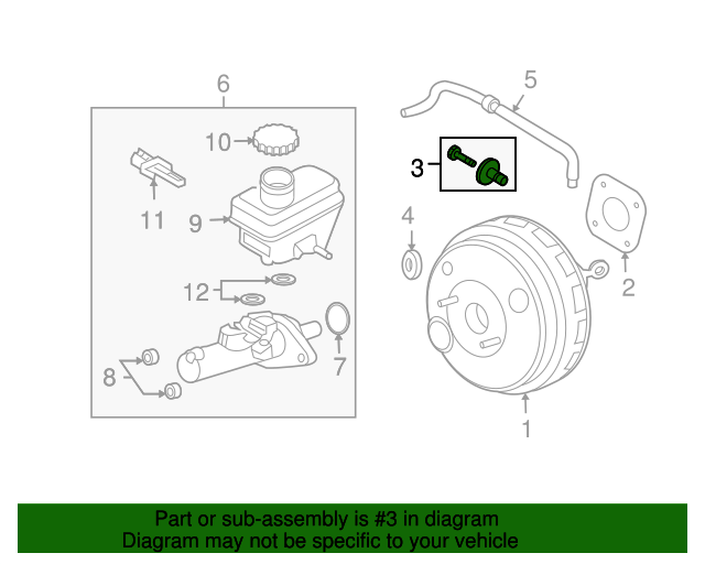 20072021 Ford Power Brake Booster Pin 3M5Z2L523AA Village Ford