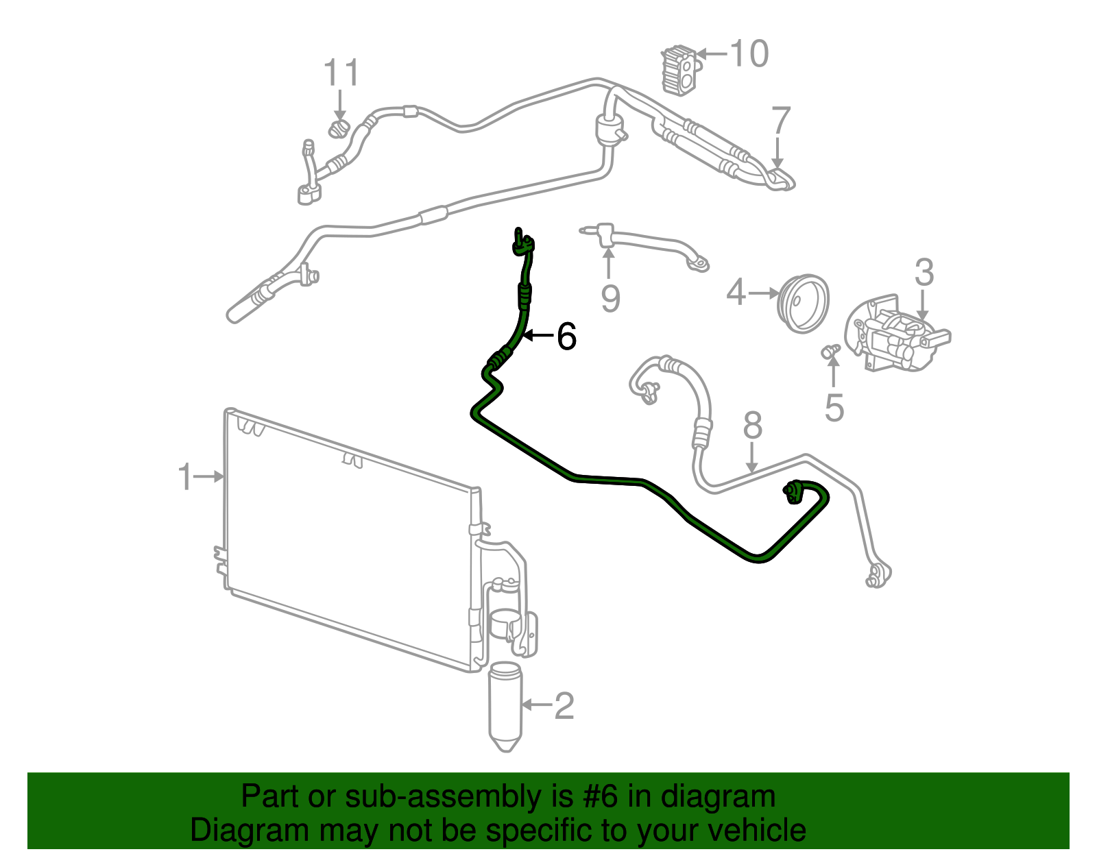 Air Conditioning Hose Assembly - GM (90583328)